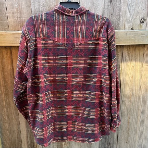 Vintage Orvis Men's Aztec Red Blanket Pullover - Picture 3 of 3